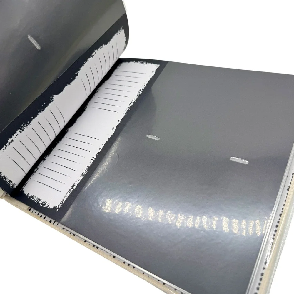 C.R. Gibson Inked Post Bound Photo Album Holds 100 4x6 Photos Canvas New